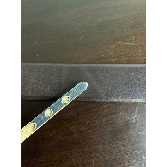 Volpi Concerie Belt Men's 37/38 Leather Belt Italian Saddle Leather Casual Dress - Picture 6 of 8